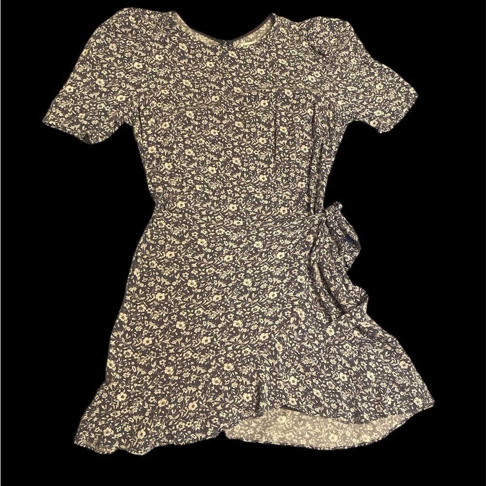 Abercrombie and fitch floral wrap mini dress